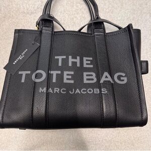 Marc Jacobs Black Leather TheTote Bag Medium
